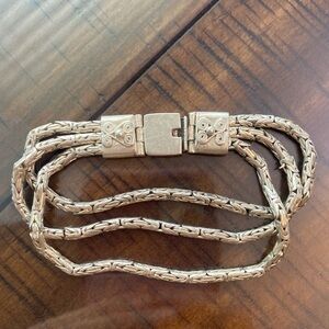 Silver Bracelet with Intricate Design